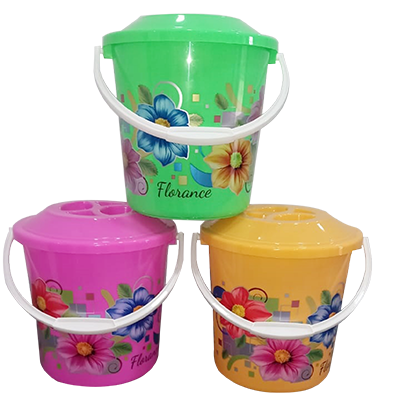 9 Ltr Silky Printed Buckets